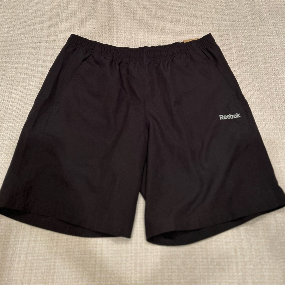 Reebok Black F Wind Shorts Large NWT
